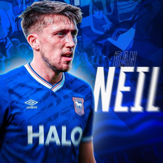 Yabo-官方：桑德兰中场丹尼尔-尼尔租借加盟英冠伊普斯维奇